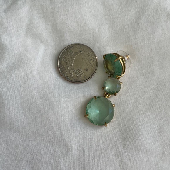 JCrew mint crystal earrings - Picture 3 of 3